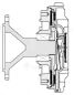 Luzar LMC 2803 Муфта вязкостная для а/м DAF 95 XF (97-) 12.6d (без крыльчатки) - 3