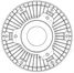 Luzar LMC 1501 Муфта вязкостная для а/м Mercedes-Benz Actros MP1 (96-)/Actros mp2/mp3 (03-) 12D [OM 541] (без крыльчатки) - 3
