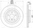 Trialli DF 190415 Диск тормозной для а/м Mercedes GLE (w166) (15-)/m (w166) (11-) зад. d=330 (перф./окраш.) | зад | - 3