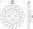 Trialli DF 190416 Диск тормозной для а/м Mercedes GLE (w166) (15-)/m (w166) (11-) перед. d=350 (перф./окраш.) | перед | - 1