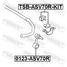 Febest TSB-ASV70R-KIT Втулка заднего стабилизатора комплект d25 - 2
