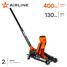 AIRLINE AJ-2F-370 Домкрат подкатной 2т industry двухпоршневой (min - 130 мм, MAX - 400 мм) - 2
