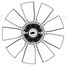 Luzar LVC 12536 Муфта вязкостная для а/м МАЗ с двиг. ямз-536 (с крыльчаткой) d650mm 9 лопаст. - 3