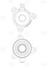 Trialli CT 1916 Муфта выкл. сцеп. для а/м Toyota Rav 4 (06-)/Rav 4 (12-) 2.0i 4WD (6mt) (гидравл.) - 3
