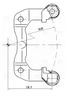 Trialli CF 190617 Скоба суппорта для а/м VW Polo Sedan (rus) (10-) 1ZC зад. | зад | - 3