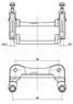 Trialli CF 350149 Скоба суппорта для а/м ГАЗ 3302/3110 перед. | перед | - 3