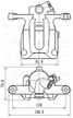 Trialli CF032012 Суппорт торм. для а/м Mercedes a w169 (04-) зад. лев. d=30мм (CF 032012) - 4