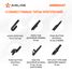 AIRLINE AWBBS007 Щетка стеклоочистителя бескаркасная silicone 480мм (19 ) 5 адаптеров - 2