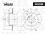 Miles K012089 Диск тормозной chery tiggo 4/4fl/5 14- задний d 322мм. - 2