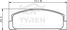 TYREN TYR1214771 Колодки тормозные дисковые | зад | - 2