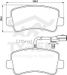 TYREN TYR1217051 Колодки тормозные дисковые | зад | - 2