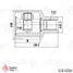 TRAFORD RING GE 1026 Шрус внутренний, SsangYong Kyron (05-)/Rexton II (04-) - 3