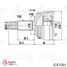 TRAFORD RING GE 1061 Шрус наружный, SsangYong Actyon II (10-) - 3