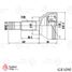 TRAFORD RING GE 1090 Шрус наружный, Nissan Qashqai (06-) 2.0i/1.5dCi - 3