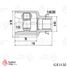 TRAFORD RING GE 1130 Шрус внутренний правый, Mazda 3 (03-) 1.6i AT - 3