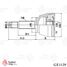 TRAFORD RING GE 1139 Шрус наружный, SsangYong Rexton (02-) 2.7Xdi/3.2i - 3
