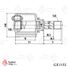 TRAFORD RING GE 1153 Шрус внутренний передний левый, Renault Duster (10-) 2.0i/1.5 dCi - 3