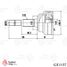 TRAFORD RING GE 1157 Шрус наружный, Opel Astra g (98-) 1.8i/2.0i - 3