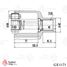 TRAFORD RING GE 1171 Шрус внутренний передний правый, Renault Duster (10-) 2.0i/1.5 dCi - 3
