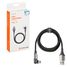 AIRLINE ACH-M-30 Кабель usb - lightning (iphone/ipad) 1м, с поворот. коннектором, черный нейлоновый - 2