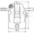 Trialli CF 202802 Суппорт тормозной для автомобилей Hyundai Santa Fe (00-)/Trajet (00-) d=38мм | зад прав | - 1