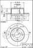 Brembo 08.5510.10 Диск тормозной Standard | зад | - 1