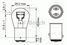 Bosch 1 987 302 202 Лампа standard p21/5w 12V 21/5w | зад | - 1