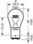 Osram 7225 Лампа p21/4w 12V 21/4w BAZ15d original line качество оригинальной з/ч (оем) 1 шт. - 2