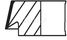 Mahle 013 37 N2 Комплект поршневых колец - 2