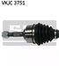 SKF VKJC 3751 Снят, замена vkjc 8320 Полуось | перед лев | - 2
