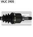 SKF VKJC 3905 Полуось | перед лев | - 3