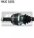 SKF VKJC 1151 Полуось | зад лев | - 2