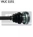 SKF VKJC 1151 Полуось | зад лев | - 3