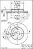 Brembo 09.5581.34 Диск тормозной Standard | перед | - 1