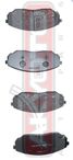 Akyoto AKD-1300 Колодки тормозные дисковые передние - 1