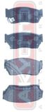 Akyoto AKD-2226 Колодки тормозные дисковые передние - 1