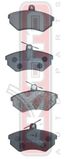 Akyoto AKD-1052 Колодки тормозные дисковые передние - 1