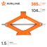AIRLINE AJ-R-1.5 Домкрат ромбический 1.5т (min - 105 мм, MAX - 380 мм) - 3