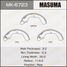 Masuma MK6723 Колодки тормозные барабанные - 1