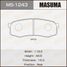 Masuma MS1243 Колодки тормозные | зад | - 1