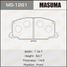 Masuma MS-1281 Колодки тормозные дисковые | перед | - 1