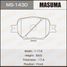 Masuma MS1430 Колодки тормозные | перед | - 1