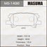 Masuma MS-1498 Колодки тормозные дисковые | зад | - 1
