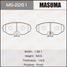 Masuma MS2261 Колодки тормозные передние 2.0, 3.0 - 1