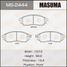 Masuma MS2444 Колодки тормозные | перед | - 1