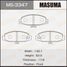 Masuma MS-3347 Колодки тормозные дисковые | перед | - 1