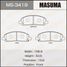 Masuma MS3419 Колодки тормозные | перед | - 1