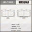 Masuma MS7463 Колодки тормозные | перед | - 1