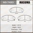 Masuma MS-7493 Колодки тормозные дисковые | перед | - 1