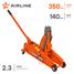 AIRLINE AJ-2.3F-350PK Домкрат подкатной 2.3т в кейсе (min - 140 мм, MAX - 350 мм) - 3